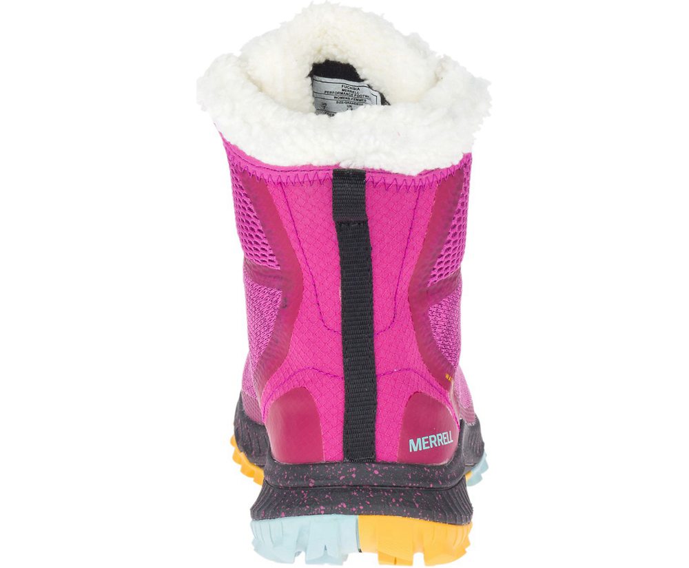 Merrell Boots Pink - Bravada Knit Polar Waterproof - Womens 98JLIVUWD